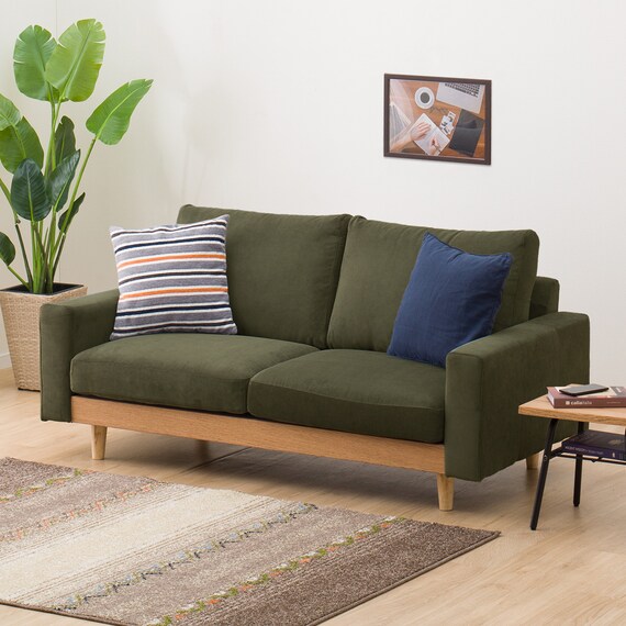 2.5人掛けワイドソファ 布張りタイプ (アウロス4 DGR) 6枚目画像