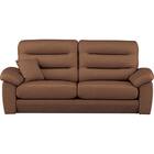 3人掛けソファ PUコーティングタイプ (NポケットA12 H-LO KN-BR) 2枚目画像