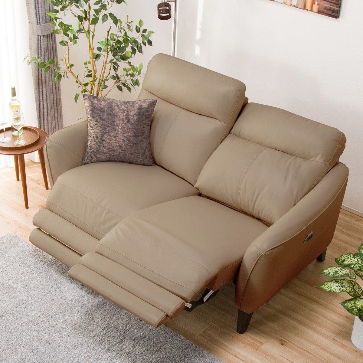 2人掛け両電動リクライニングソファ(アネーロ スタンダード