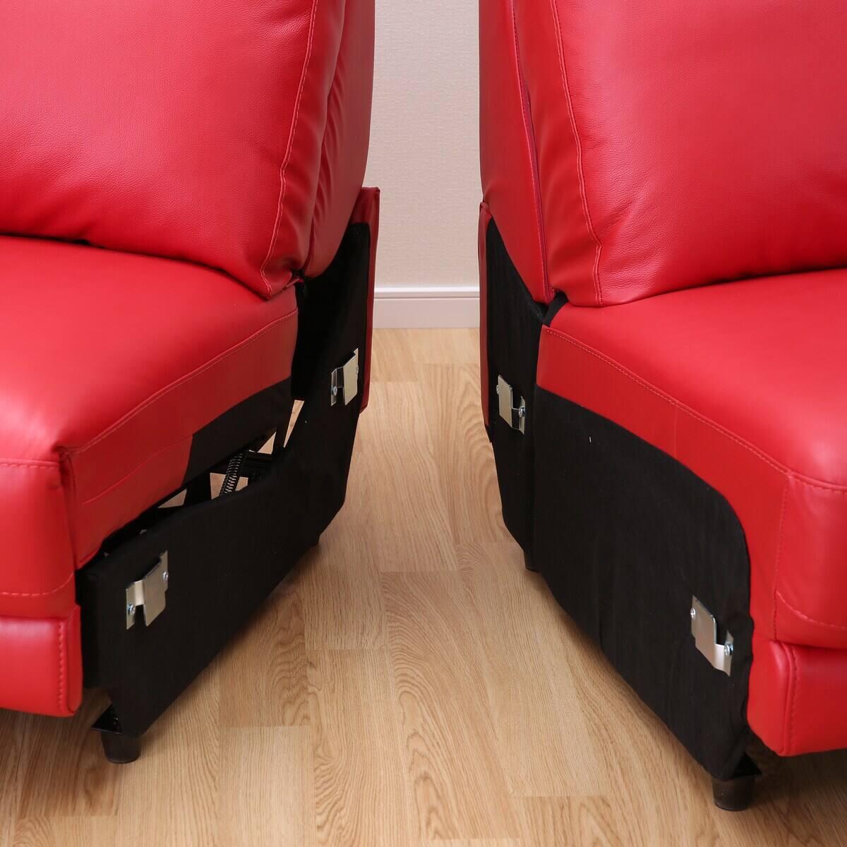 3人掛け右電動リクライニングソファ 本革(一部合成皮革)タイプ