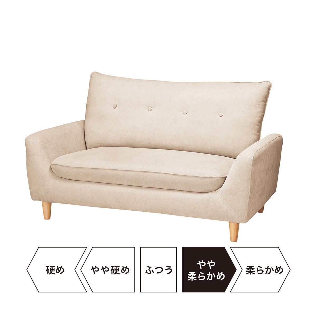 ニトリ　カジュアルソファキッド　ベージュ コンパクトソファ(CS-N02KID GY) | ニトリネット【公式】 家具