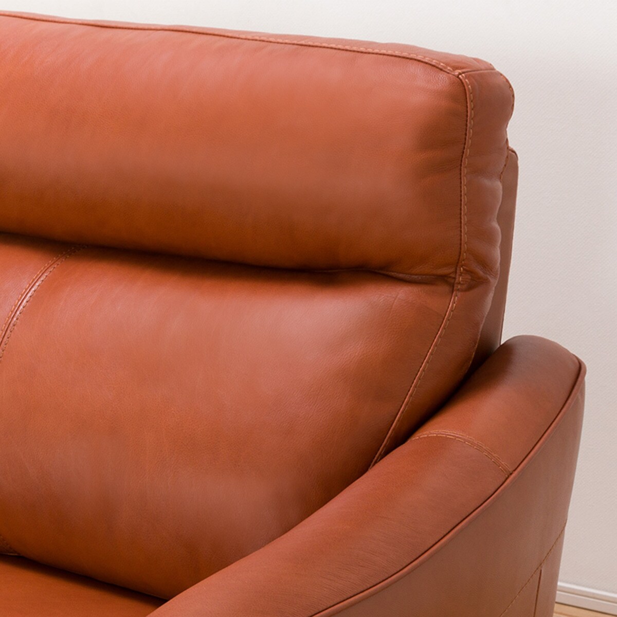 2人掛け左電動リクライニングソファ 本革(一部合成皮革)タイプ