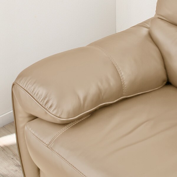 3人掛け両電動リクライニングソファ 厚革(一部合成皮革)タイプ