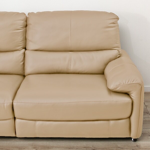 3人掛け右電動リクライニングソファ 厚革(一部合成皮革)タイプ