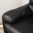 3人掛け右電動リクライニングソファ 厚革(一部合成皮革)タイプ (ジャファー NV BK) 7枚目画像