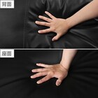 3人掛け右電動リクライニングソファ 厚革(一部合成皮革)タイプ (ジャファー NV BK) 8枚目画像