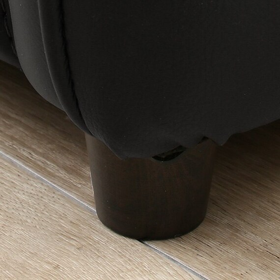 3人掛け右電動リクライニングソファ 厚革(一部合成皮革)タイプ (ジャファー NV BK) 9枚目画像