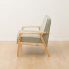 天然木フレームのコンパクトソファ 布張りタイプ (ルッキ2KD YG NA) 11枚目画像