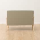 天然木フレームのコンパクトソファ 布張りタイプ (ルッキ2KD YG NA) 12枚目画像