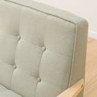 天然木フレームのコンパクトソファ 布張りタイプ (ルッキ2KD YG NA) 14枚目画像