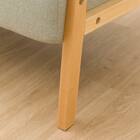 天然木フレームのコンパクトソファ 布張りタイプ (ルッキ2KD YG NA) 18枚目画像