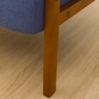 天然木フレームのコンパクトソファ 布張りタイプ (ルッキ2KD BL MBR) 12枚目画像