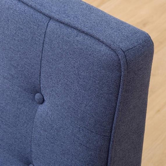 天然木フレームのコンパクトソファ 布張りタイプ (ルッキ2KD BL MBR) 13枚目画像