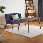 天然木フレームのコンパクトソファ 布張りタイプ (ルッキ2KD BL MBR) 19枚目画像