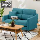 2人掛け布張りソファ(NポケットA4R DR-TBL/脚DBR) 1枚目画像