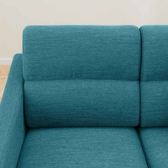 2人掛け布張りソファ(NポケットA4R DR-TBL/脚DBR) 12枚目画像