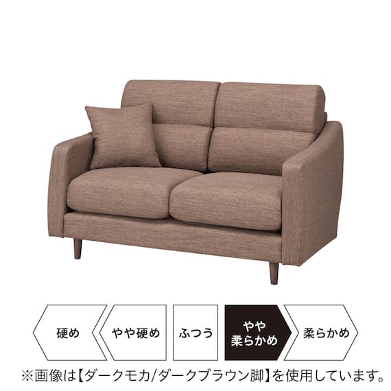 2人掛け布張りソファ(NポケットA4R DR-TBL/脚DBR) 18枚目画像