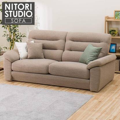 3人掛け布張りソファ(NポケットA12 H-LO DR-BE)通販 | ニトリネット  