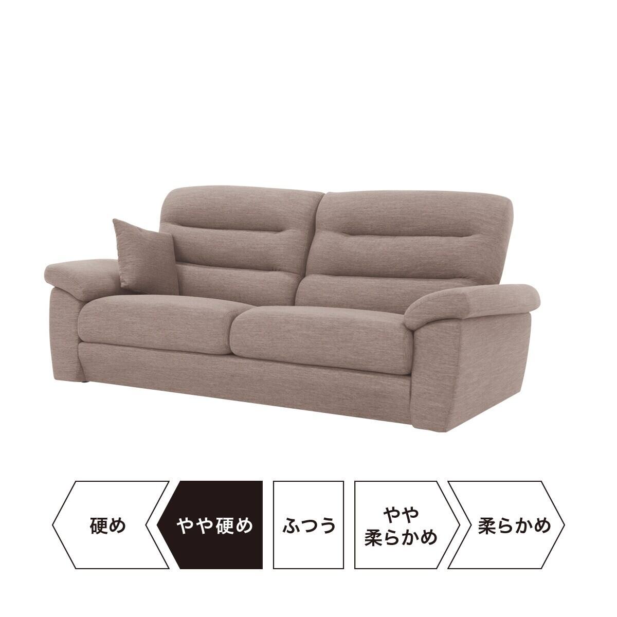 早い者勝ち】ニトリ3人用布張りソファ(NポケットA12 H-LO DR-BE) 商品 