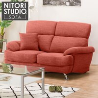 2人掛け布張りソファ(NポケットA13 DR-RED)