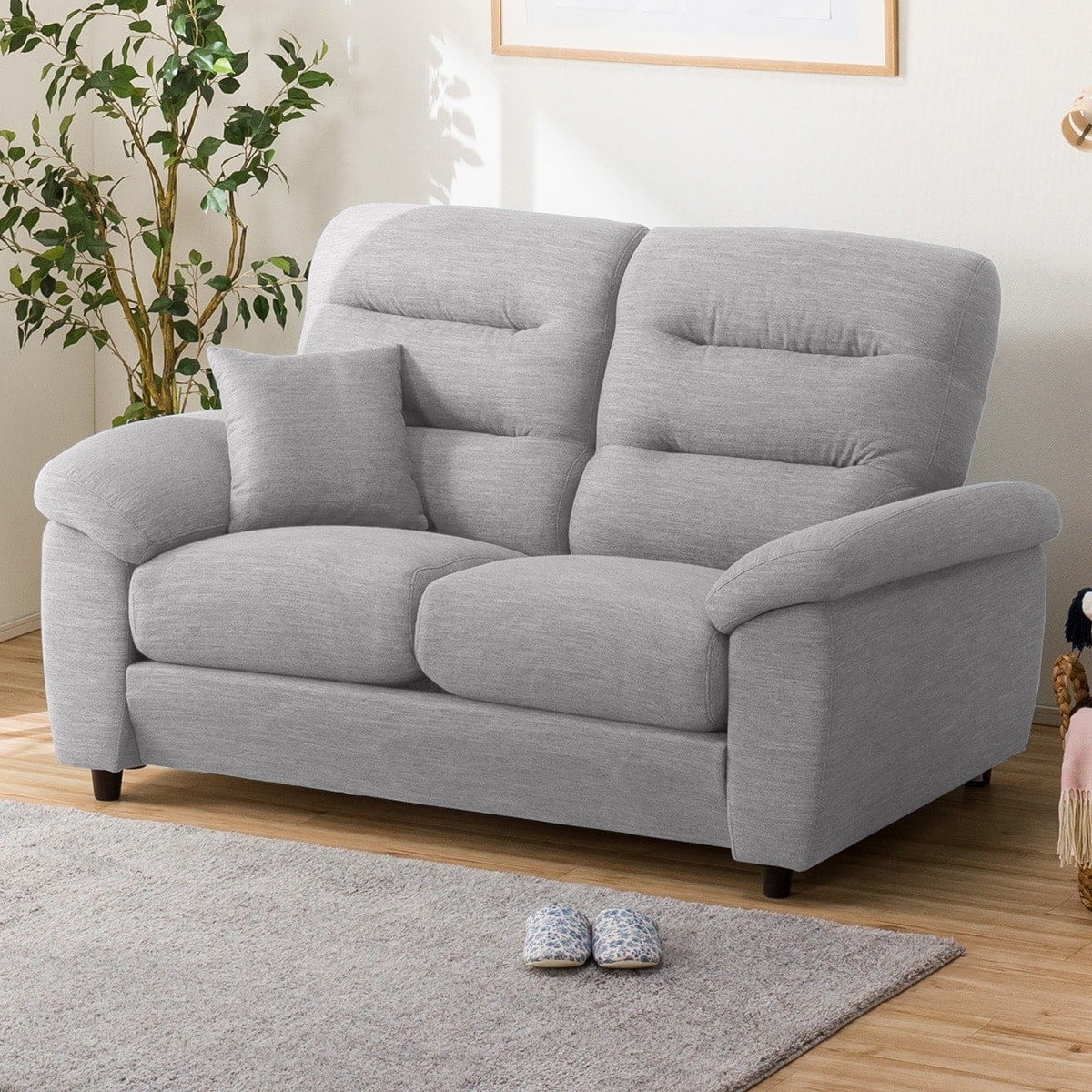 2人用布張りソファ(NポケットA12 H-HI DR-MGY) 2人用布張りソファ(NポケットA12 H-HI DR-MGY)