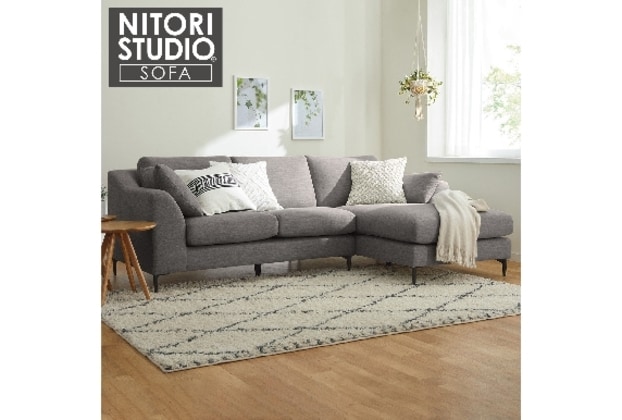 ニトリ カウチソファ 布張りカウチソファ(NポケットA15 RC DR-GY) ニトリ 布張りカウチソファ(Nポケット BS15 RC Nシールド-MGY