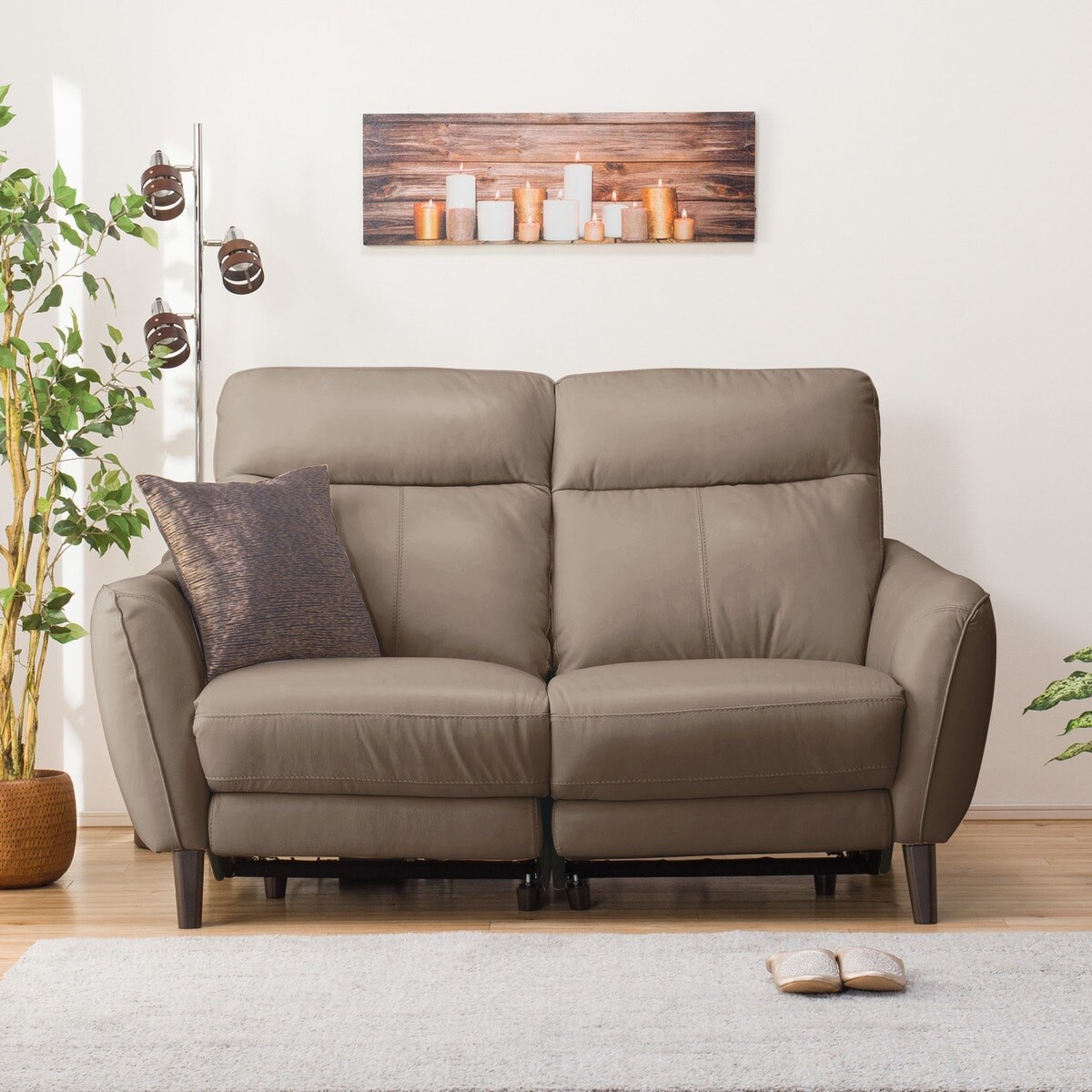 ニトリ アネーロ 2人掛け両電動リクライニングソファ SK 最高級本革 USB 2人掛け両電動リクライニングソファ 本革(一部合成皮革)タイプ