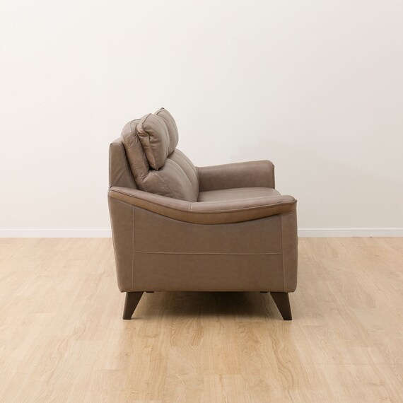 3人掛け左電動リクライニングソファ 本革(一部合成皮革)タイプ (チェリーブ セミアニリン革タイプ SK MO) 16枚目画像