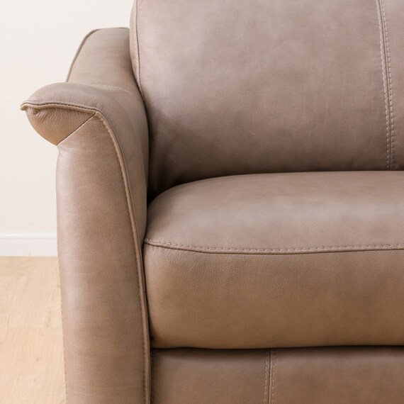 3人掛け左電動リクライニングソファ 本革(一部合成皮革)タイプ (チェリーブ セミアニリン革タイプ SK MO) 20枚目画像