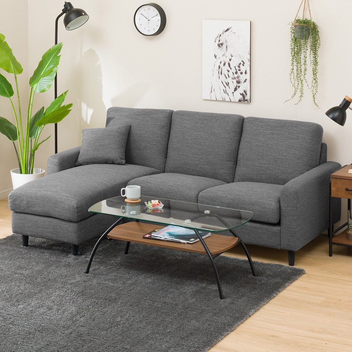 布張りカウチソファ Ca2 Dr Gy 通販 ニトリネット 公式 家具 インテリア通販