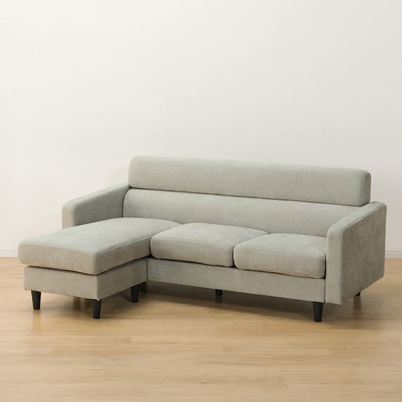 カウチソファ 布張りタイプ (DJ06 LGY) 8枚目画像