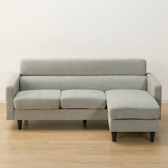 カウチソファ 布張りタイプ (DJ06 LGY) 10枚目画像