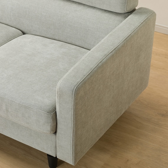 カウチソファ 布張りタイプ (DJ06 LGY) 15枚目画像