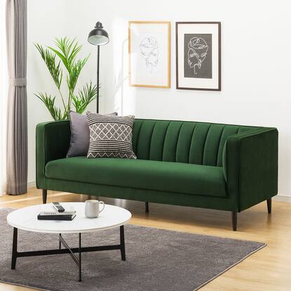 3人掛け布張りソファ(KF01 DGR)通販 | ニトリネット【公式】 家具  