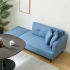 カウチソファ 布張りタイプ (XL04 BL) 4枚目画像