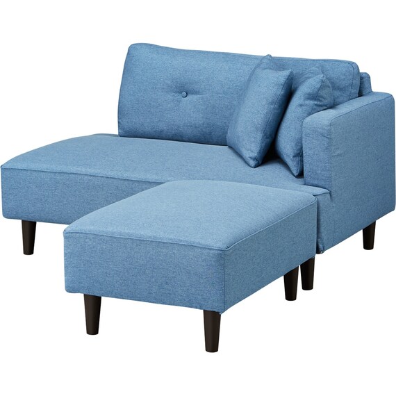 カウチソファ 布張りタイプ (XL04 BL) 6枚目画像