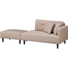 カウチソファ 布張りタイプ (XL04 BE) 4枚目画像