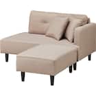 カウチソファ 布張りタイプ (XL04 BE) 5枚目画像