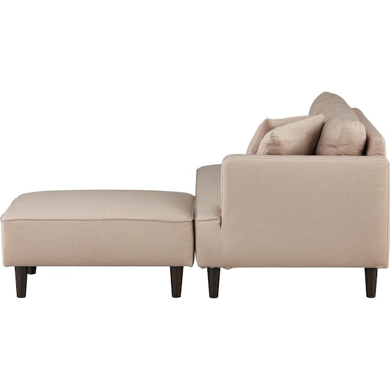 カウチソファ 布張りタイプ (XL04 BE) 6枚目画像