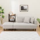 カウチソファ 布張りタイプ (XL04 DR-MGY) 4枚目画像