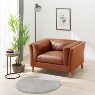 1人掛けソファ 本革(一部合成皮革)タイプ (LB02)