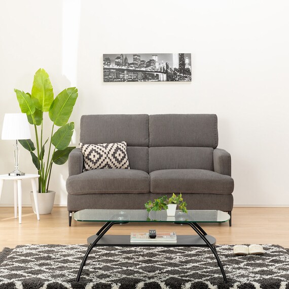 2人掛けソファ 布張りタイプ (サザーラ DGY) 8枚目画像