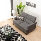 2人掛けソファ 布張りタイプ (サザーラ DGY) 10枚目画像