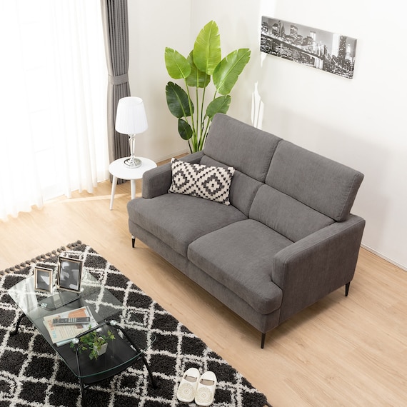 2人掛けソファ 布張りタイプ (サザーラ DGY) 10枚目画像