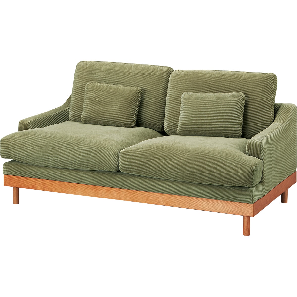 ニトリ 布製 2人掛けソファ（グレイッシュグリーン） ニトリ 2人掛け布張りソファ(MK02 KD LGR) : ニトリ Yahoo!店