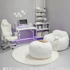 2人掛けソファ 布張りタイプ (HL01 LGY) 10枚目画像