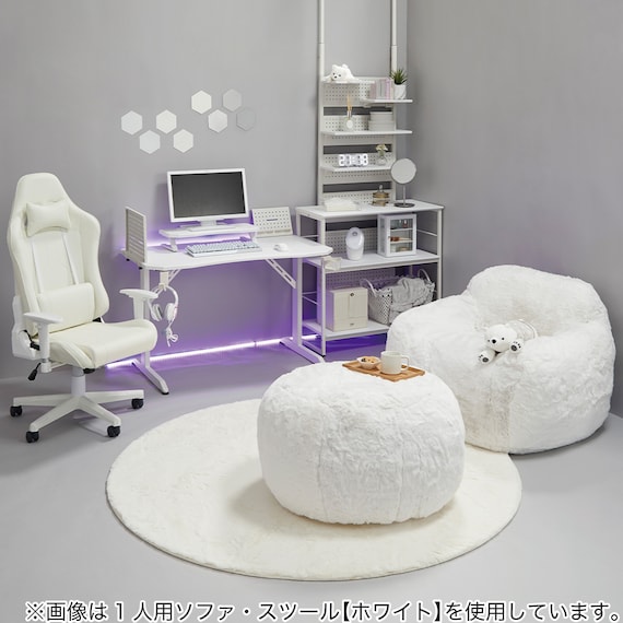 2人掛けソファ 布張りタイプ (HL01 LGY) 10枚目画像