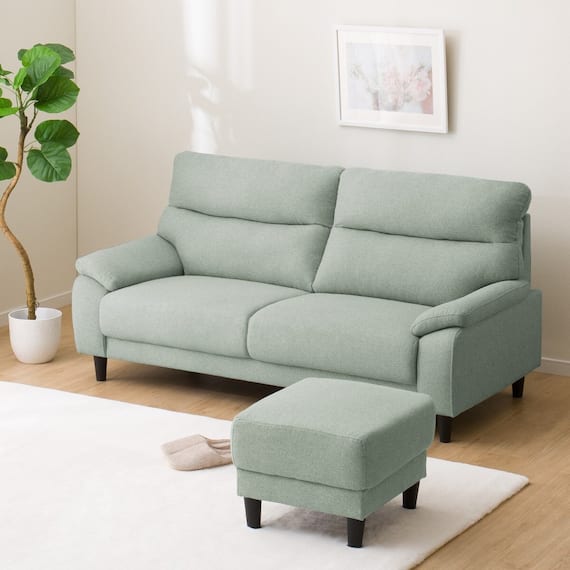 3人掛けソファ 布張りタイプ (MK02 KD LGR) 19枚目画像