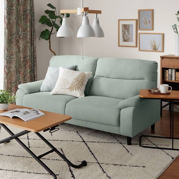 3人掛けソファ 布張りタイプ (MK02 KD LGR) 22枚目画像