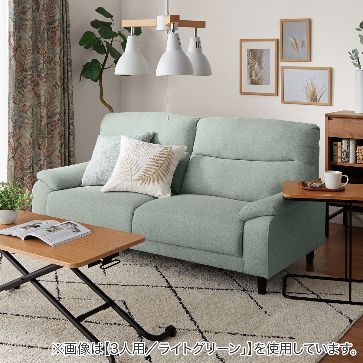 2人掛けソファ 布張りタイプ (MK02 KD LGR) | ニトリネット【公式